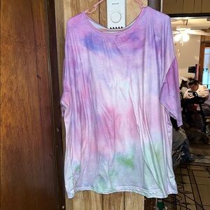 Plus size Tie-Dye Women's Top